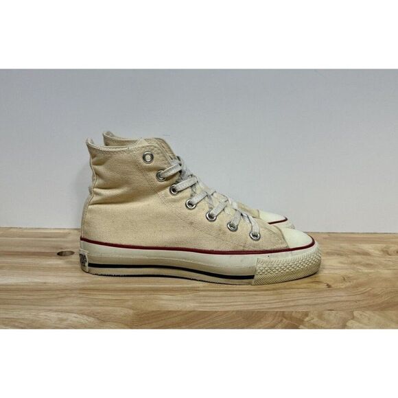 Vintage Converse White Chuck Taylor All Star High Top Men's Size 4 Made In USA - Picture 1 of 12